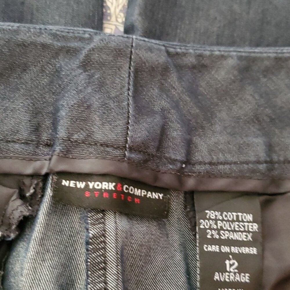 New York & Company Denim Trousers Size 12 - Picture 3 of 6
